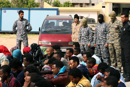Members Libyan Police Forces Stand Guard Editorial Stock Photo - Stock ...