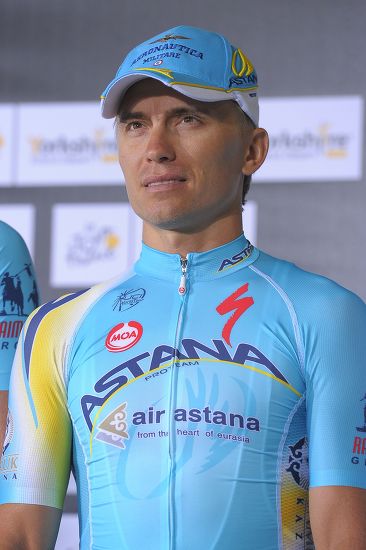 Astana Procycling Team Rider Maxim Iglinskiy Editorial Stock Photo