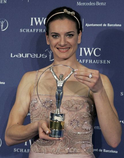 Russian Athlete Yelena Isinbayeva World Pole Editorial Stock Photo ...