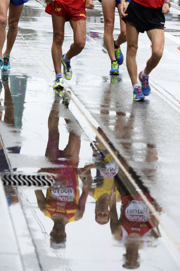 Athletes Compete Mens 50km Race Walk Editorial Stock Photo - Stock ...