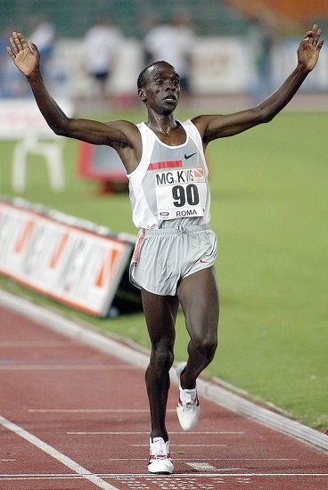 Kenyan Eliud Kipchoge Celebrates He Wins Editorial Stock Photo - Stock ...