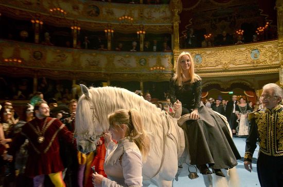 Italys Singer Patty Pravo Rides White Editorial Stock Photo - Stock ...
