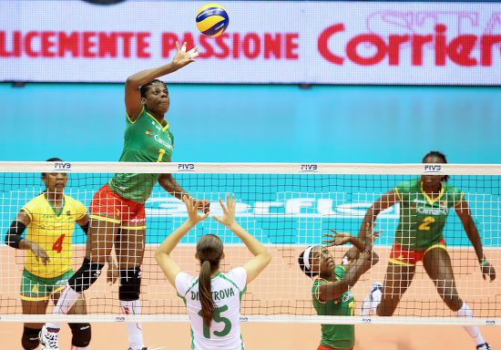 Cameroons Stephanie Fotso Mogoung 2l Action Editorial Stock Photo