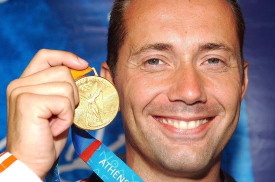 German Manfred Kurzer Shows His Gold Editorial Stock Photo Stock