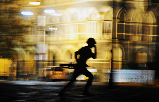 Indian Commando Runs Outside Taj Mahal Editorial Stock Photo - Stock ...