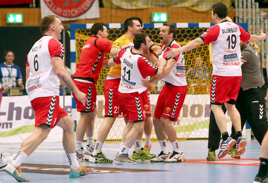 Skopje Players Celebrate Their Victory After Editorial Stock Photo ...