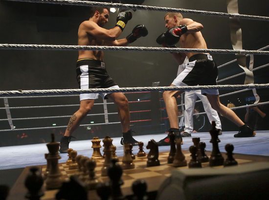 Middleweight World champion in chessboxing Sven Rooch from Germany