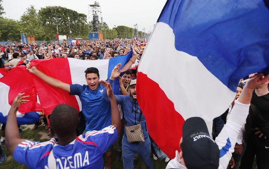 Fans Gather Uefa Euro 2016 Fan Editorial Stock Photo - Stock Image ...