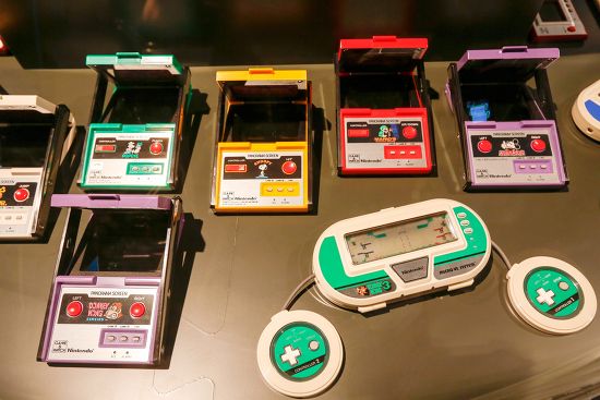 Retro Handheld Nintendo Game Consoles Seen Editorial Stock Photo ...