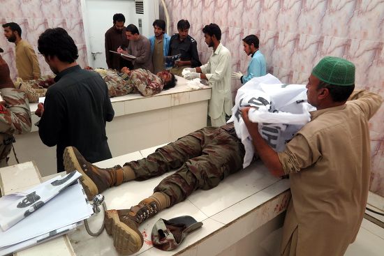 Paramedics Gather Around Bodies Paramilitary Soldiers Editorial Stock ...