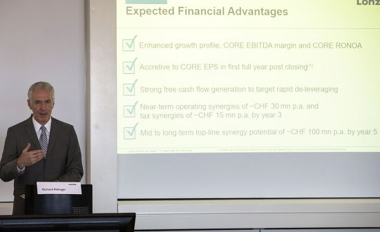 Richard Ridinger Ceo Lonza Switzerland Speaks Editorial Stock Photo ...