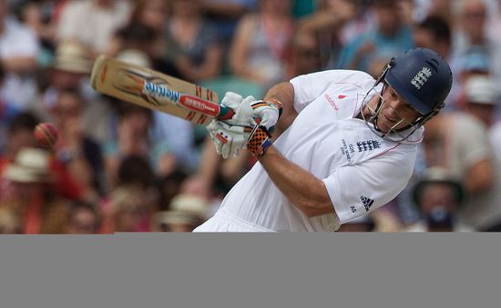 Andrew Strauss Batting During Fifth Ashes Editorial Stock Photo - Stock ...