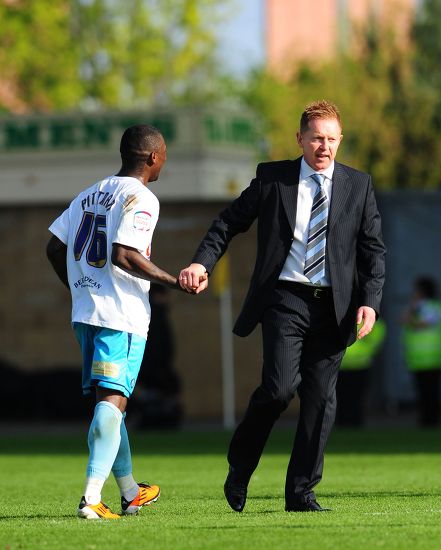 Wanderers Manager Gary Waddock Shakes Editorial Stock Photo