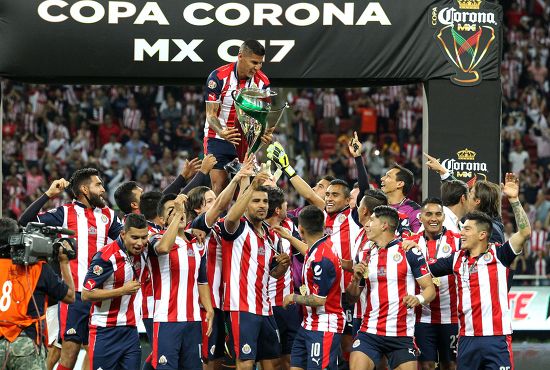 Chivas Players Celebrate Trophy After Defeating Editorial Stock Photo ...