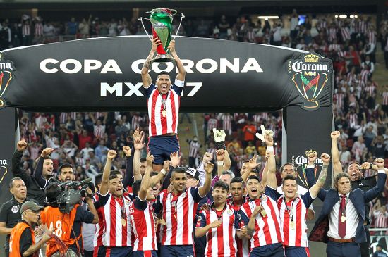 Chivas Players Celebrate Trophy After Defeating Editorial Stock Photo ...