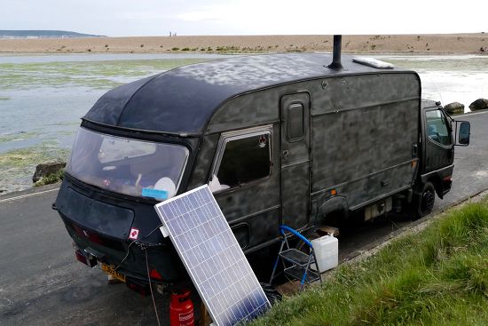 Recovery Vehicle Converted Into Camper Van Editorial Stock Photo ...