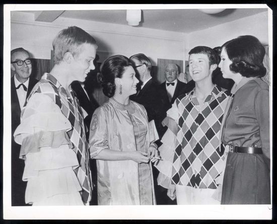 Princess Margaret 1972 Princess Margaret Meets Editorial Stock Photo ...