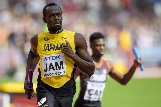 Usain Bolt Center Jamaica Competes During Editorial Stock Photo - Stock ...