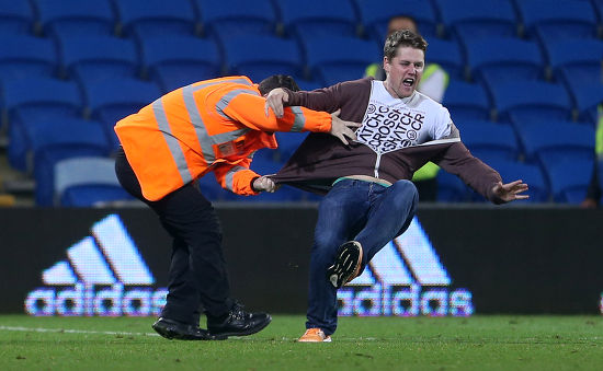 Pitch Invader Taken Down By Steward Editorial Stock Photo Stock Image Pitch Invader Taken Down By Steward Editorial Stock Photo Stock Image