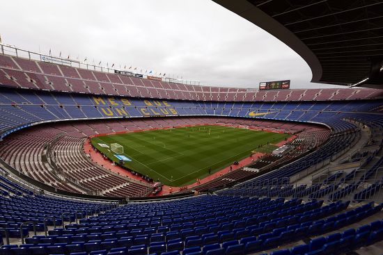 General View Empty Camp Nou Stadium Editorial Stock Photo - Stock Image ...