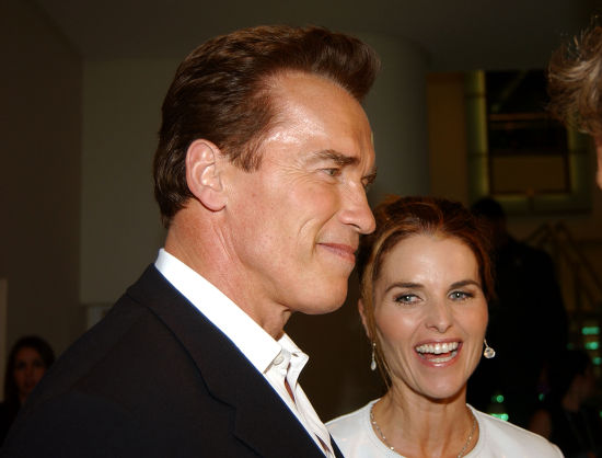 Arnold Schwarzenegger His Wife Maria Shriver Editorial Stock Photo