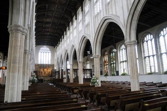 View Down Nave Church Interior Editorial Stock Photo - Stock Image ...
