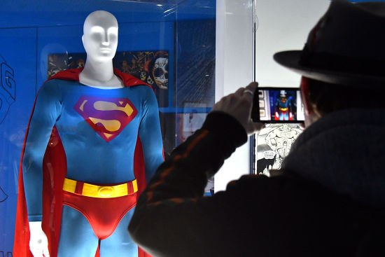 Superman Costume Worn By Christopher Reeve Editorial Stock Photo ...