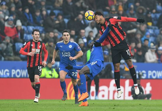 Joshua King Bournemouth Wilfred Ndidi Leicester Editorial Stock Photo ...