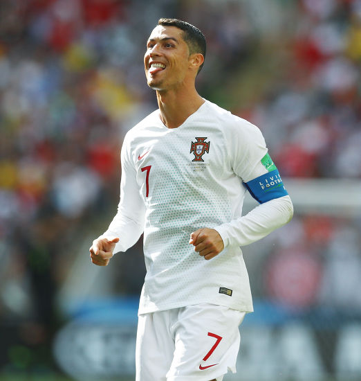 Cristiano Ronaldo Portugal Sticks His Tongue Editorial Stock Photo ...