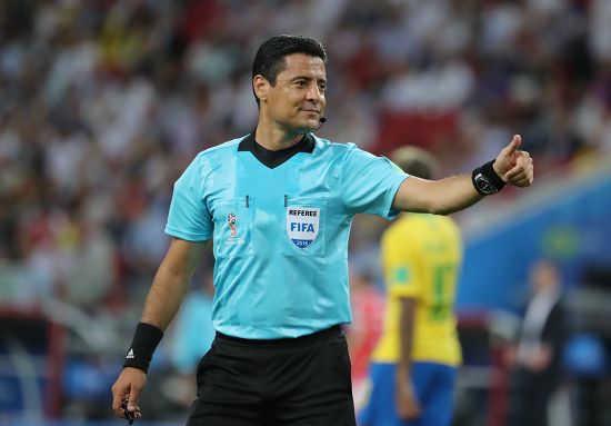 Iranian Referee Alireza Faghani Reacts During Editorial Stock Photo ...