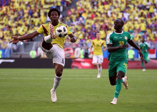 Sadio Mane Senegal Carlos Sanchez Colombia Editorial Stock Photo ...