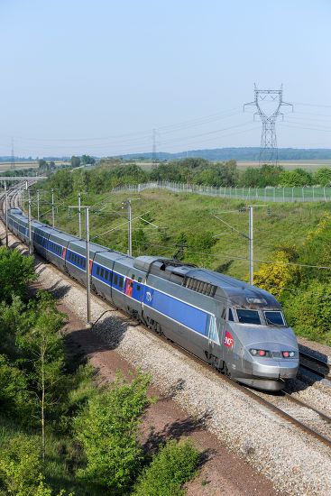 Tgv Network Runs On Lgv Nord Editorial Stock Photo - Stock Image ...