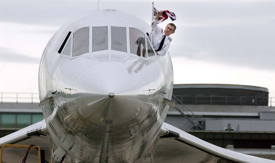 Concorde Pilot Paul Douglas Waves Union Editorial Stock Photo - Stock ...