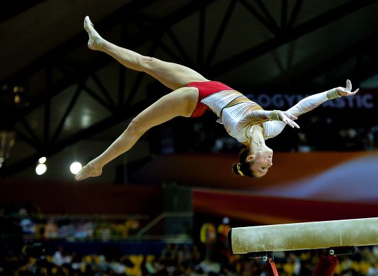 Nina Derwael Belgium Competes Balance Beam Editorial Stock Photo ...