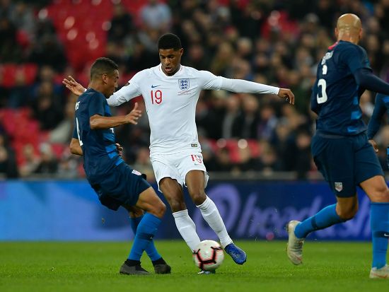 Marcus Rashford England Makes Run Editorial Stock Photo - Stock Image ...