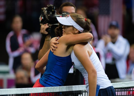 Barbora Strycova Czech Republic Sofia Kenin Editorial Stock Photo