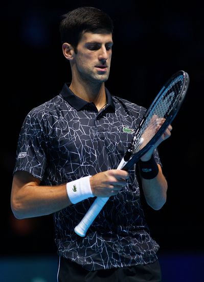 Novak Djokovic Srb Checks Strings On Editorial Stock Photo - Stock ...