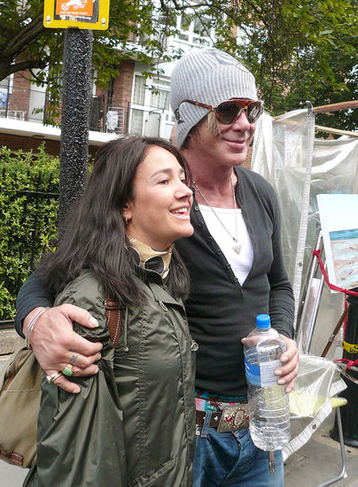 Actor Mickey Rourke Poses Photographs Fan Editorial Stock Photo - Stock ...