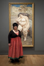 Sue Tilley Poses Front Lucian Freuds Editorial Stock Photo - Stock ...