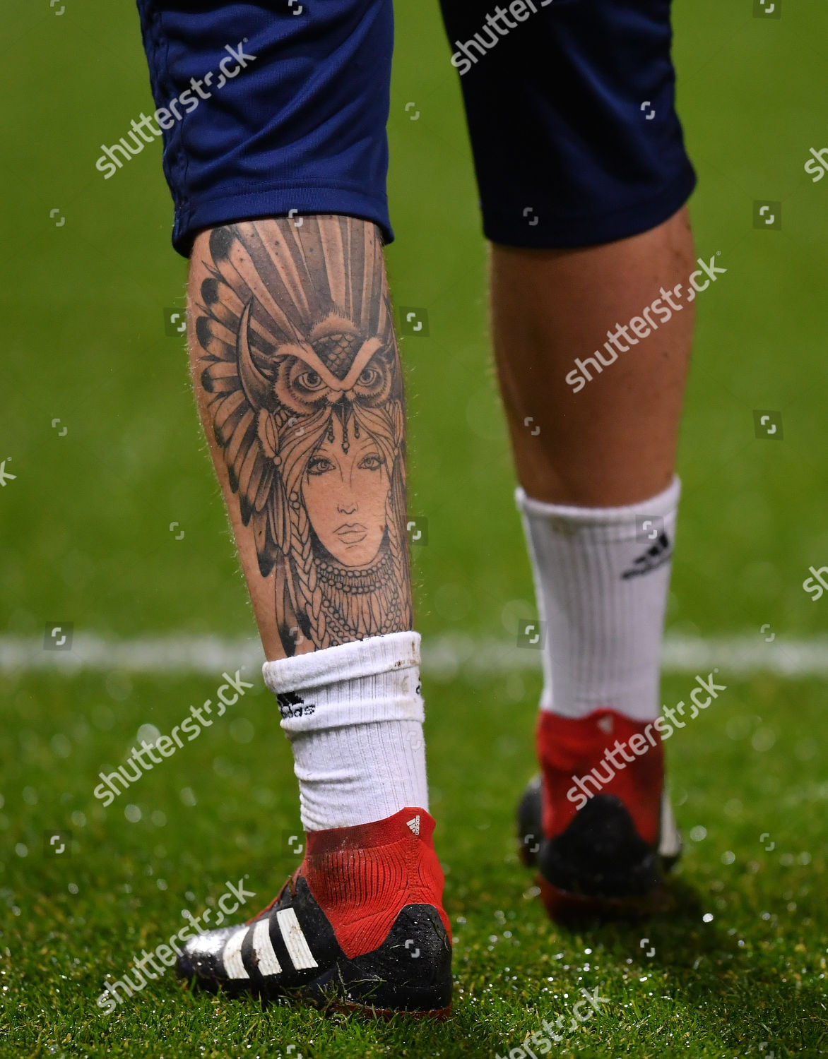 Tattoo On Leg Ipswich Town Goalkeeper Editorial Stock Photo - Stock ...