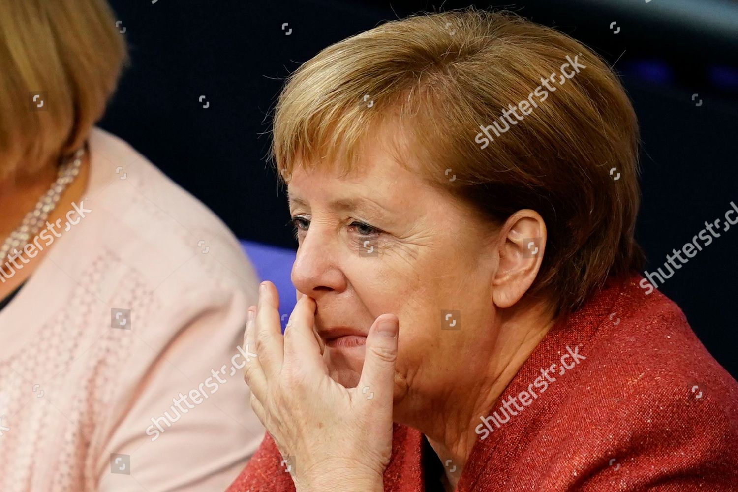 German Chancellor Angela Merkel Gestures During Debate Editorial Stock Photo Stock Image Shutterstock