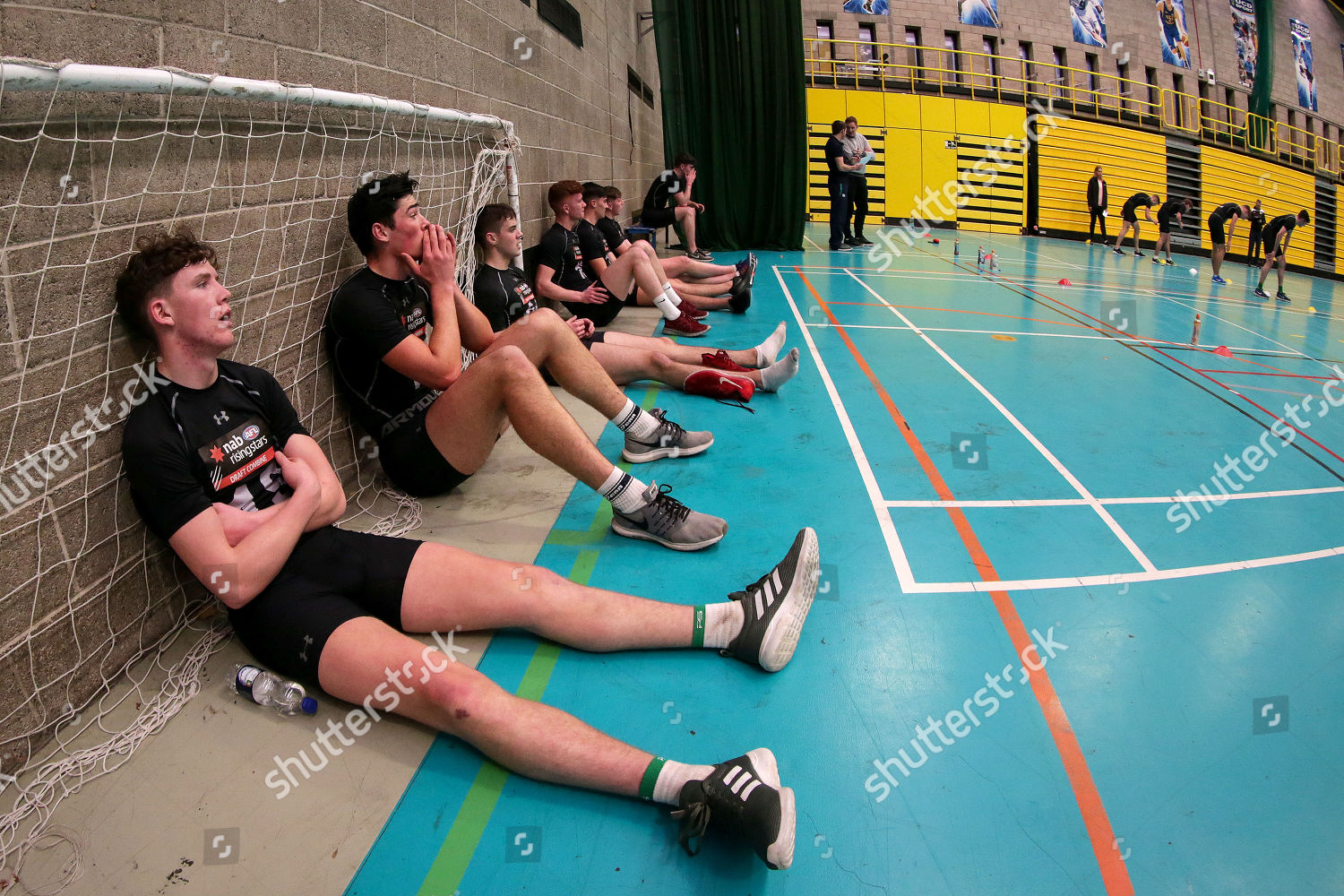 view-participants-during-yoyo-test-editorial-stock-photo-stock-image