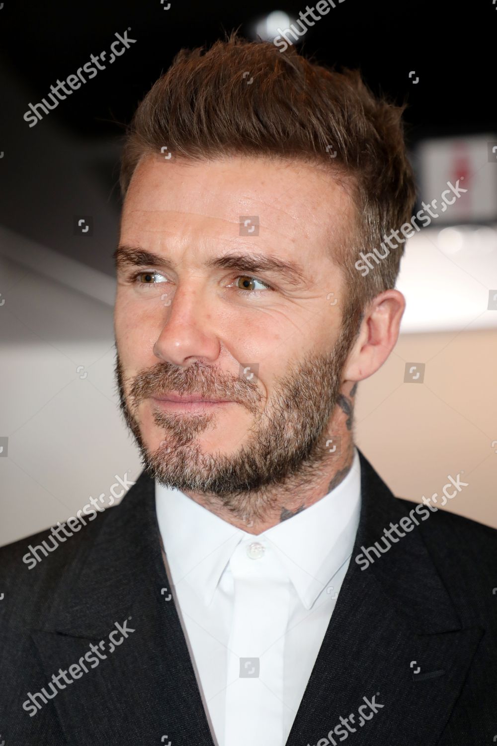 David Beckham Front Row Editorial Stock Photo Stock Image