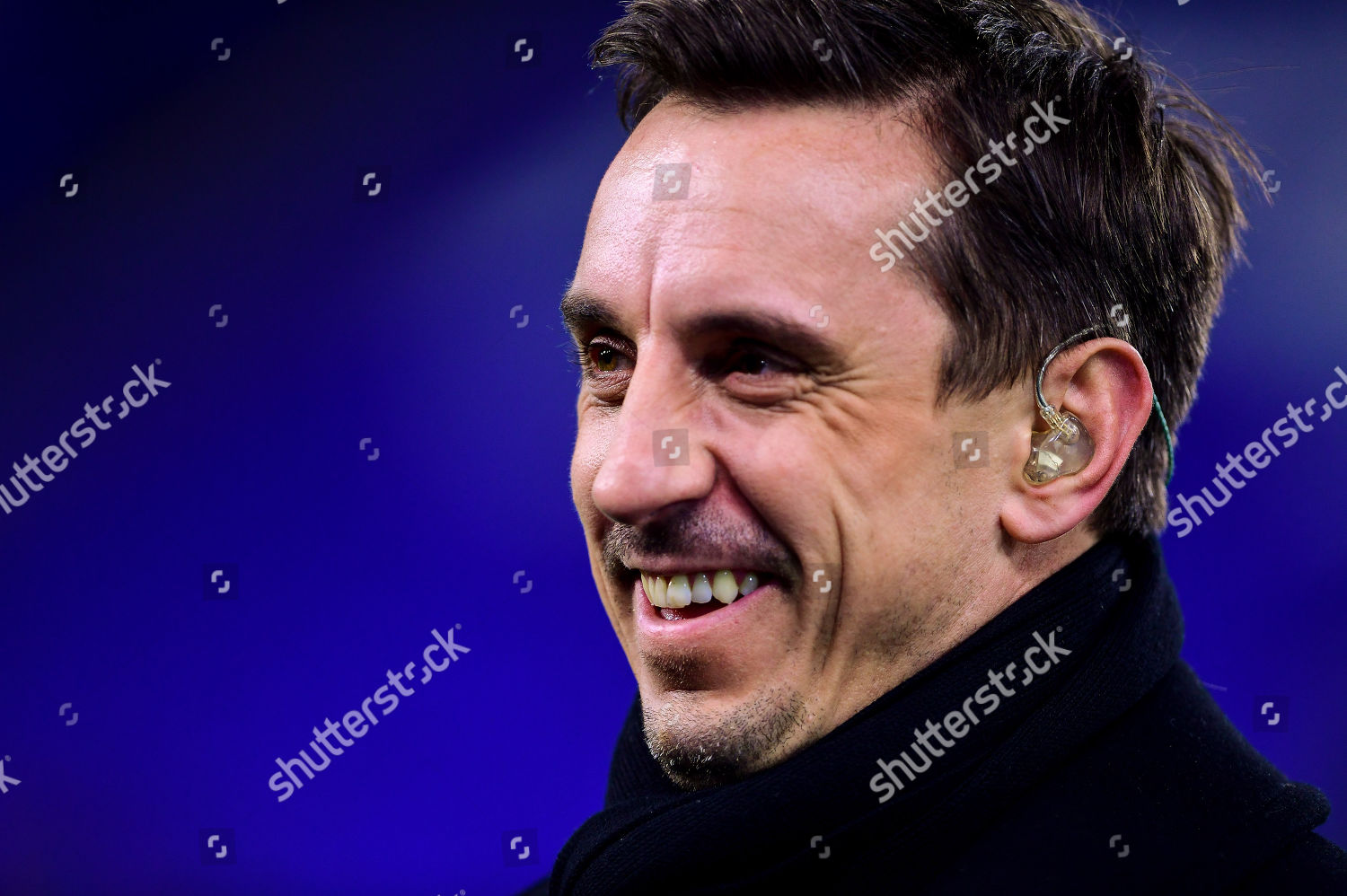 Gary Neville On Sky Sports Friday Editorial Stock Photo - Stock Image