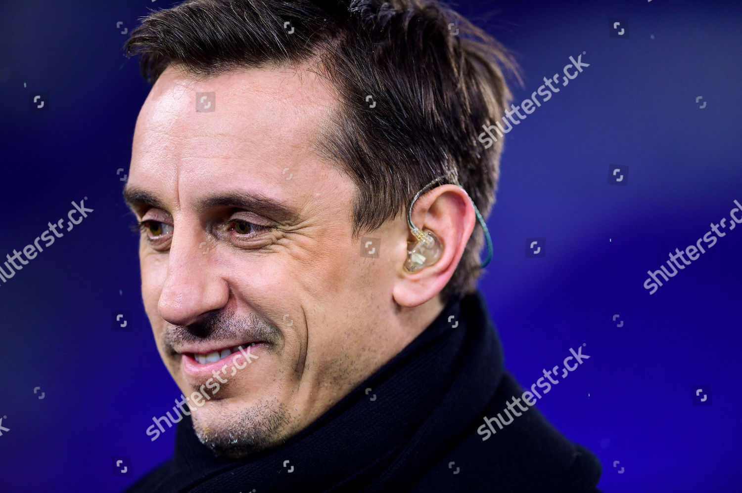 Gary Neville On Sky Sports Friday Editorial Stock Photo - Stock Image
