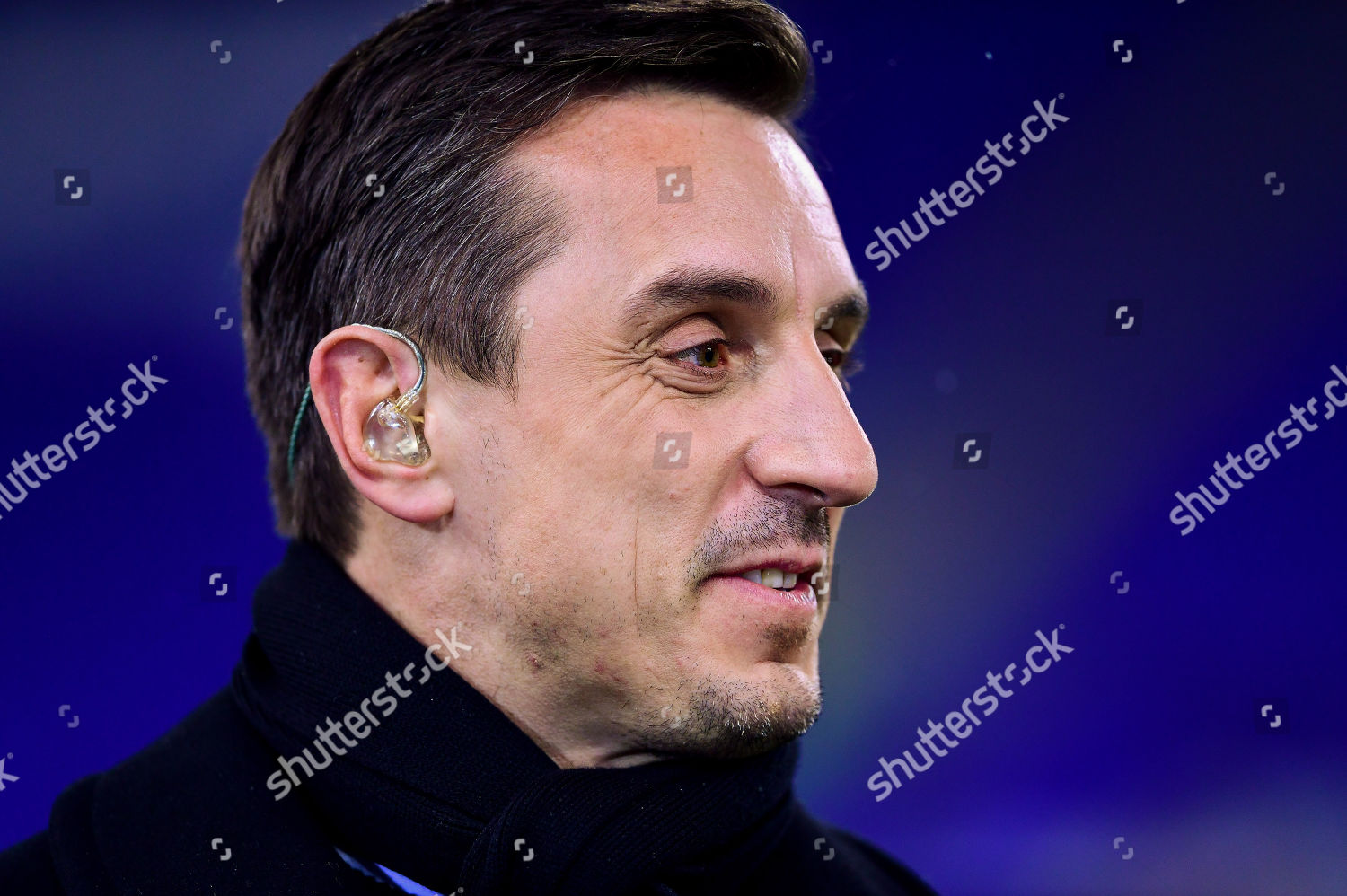 Gary Neville On Sky Sports Friday Editorial Stock Photo - Stock Image