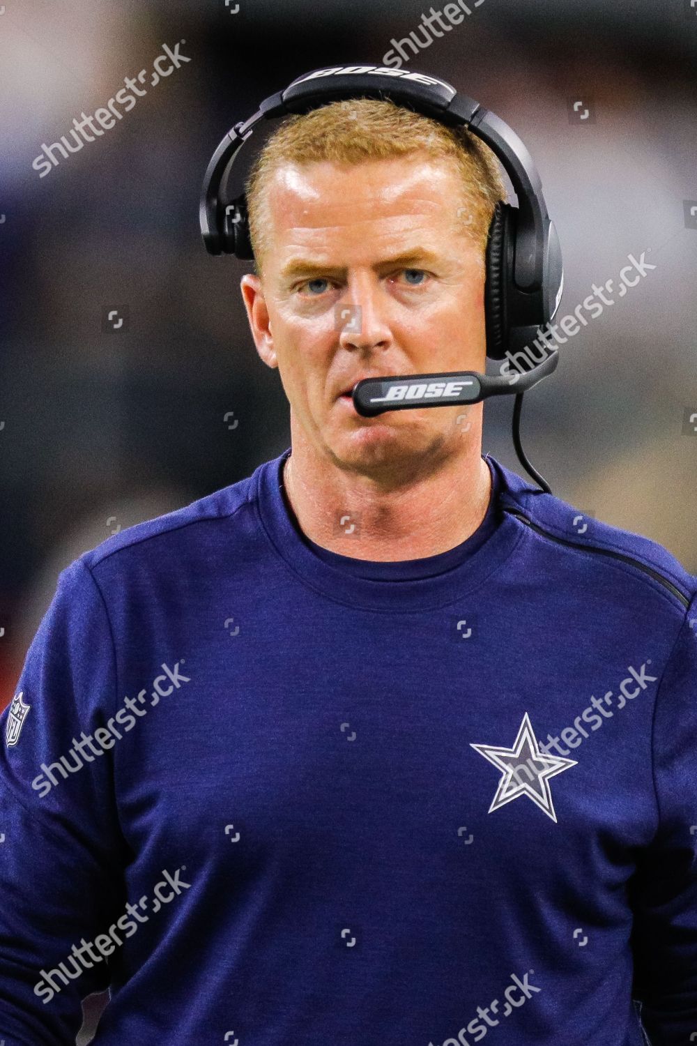 Dallas Cowboys Head Coach Jason Garrett Looks Editorial Stock