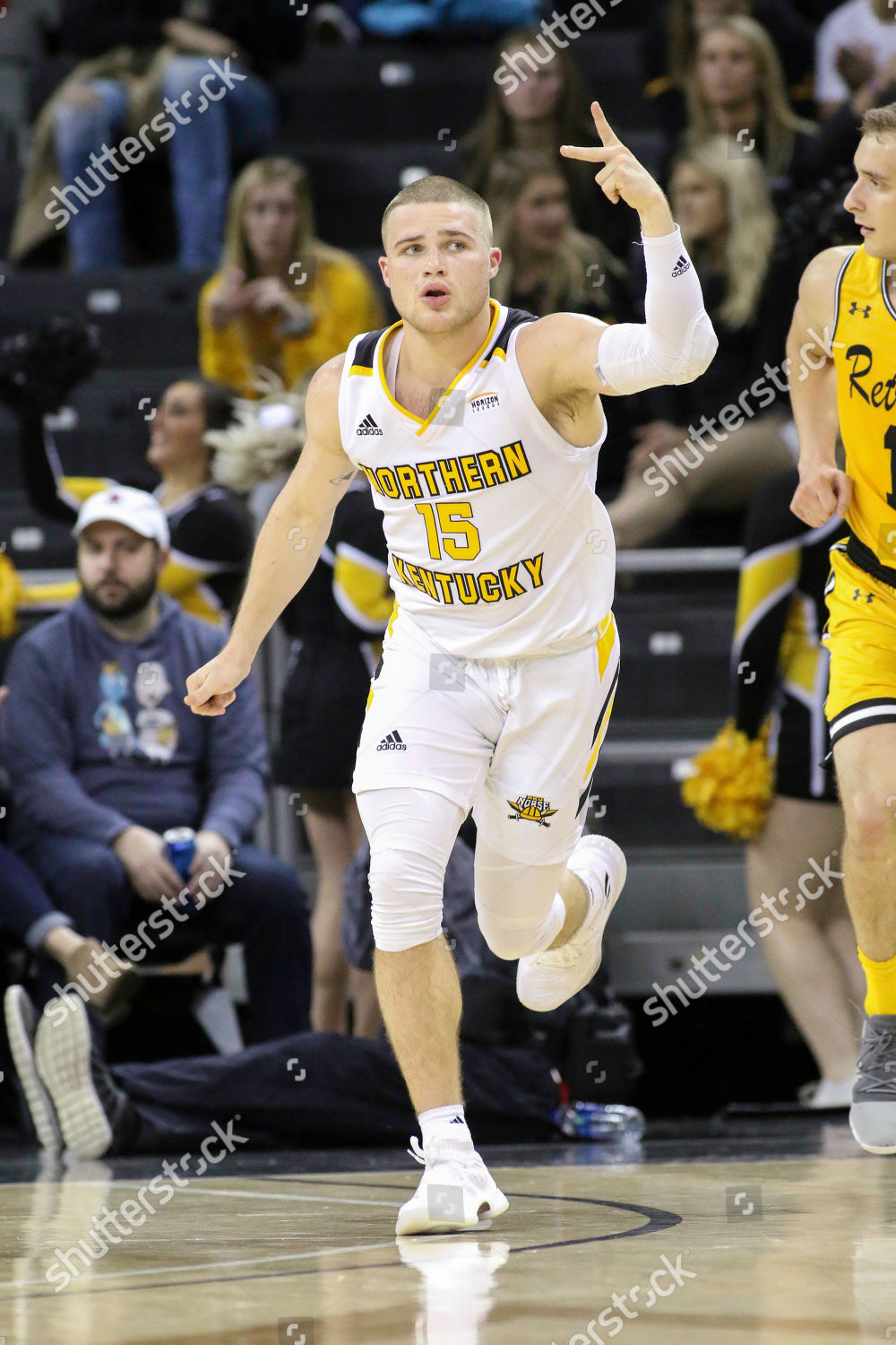 Nkus Tyler Sharpe Celebrates Hitting Three Editorial Stock Photo
