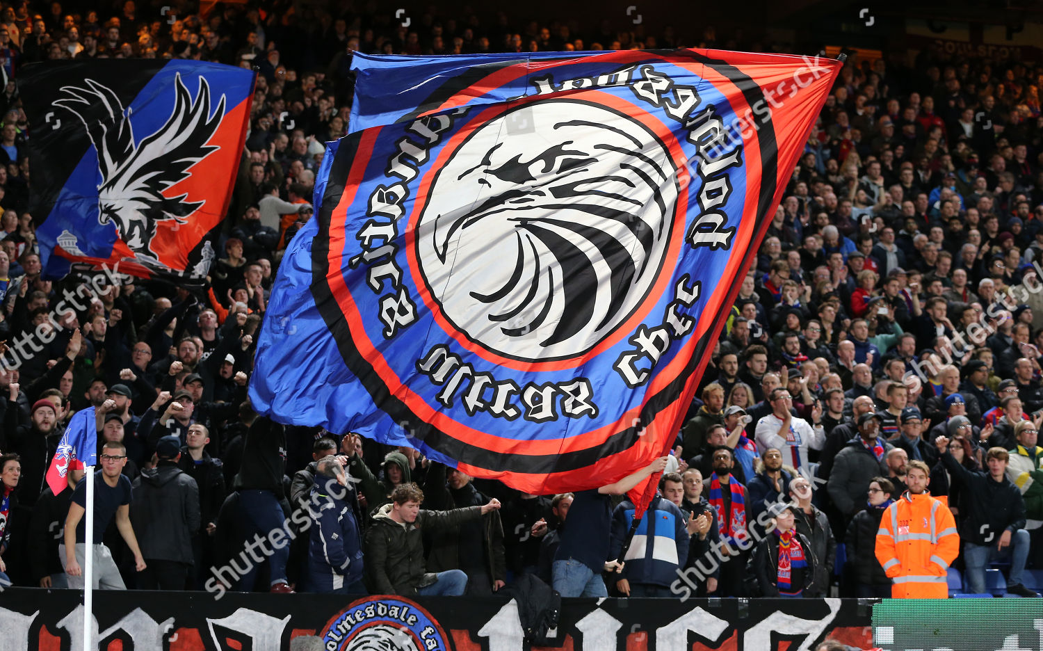 Crystal Palace Ultras Supporters Wave Flags Editorial Stock Photo Stock Image Shutterstock