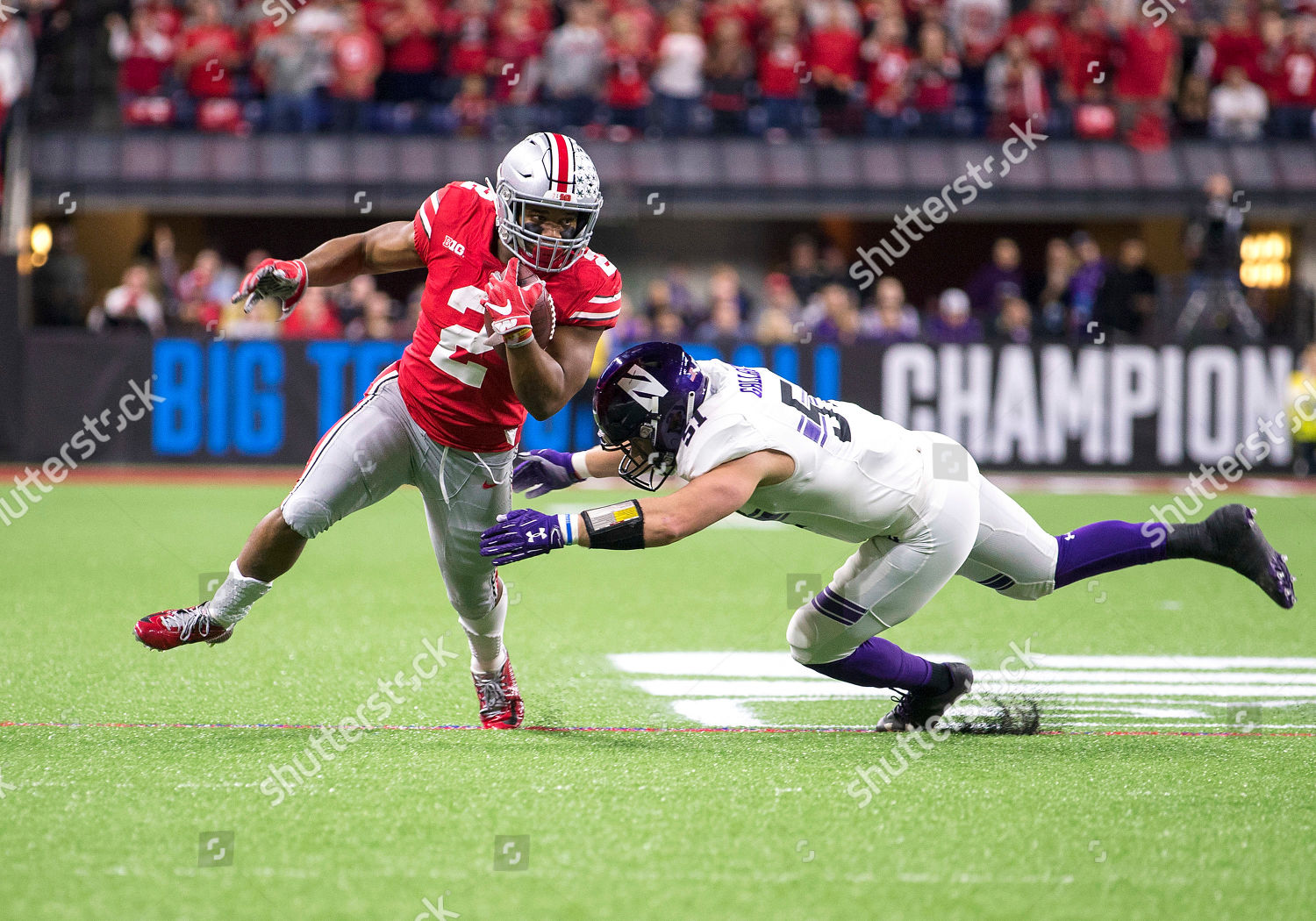 Ohio State Buckeyes Running Back Jk Editorial Stock Photo - Stock Image